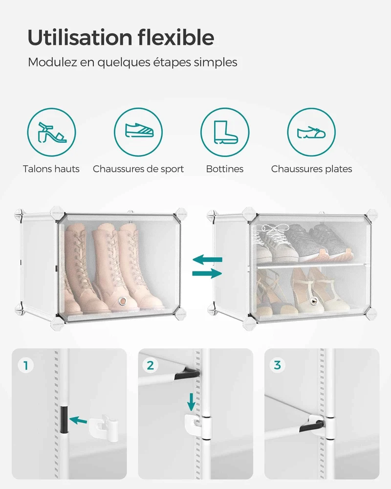 Cubes de rangement | Modulables 40 paires