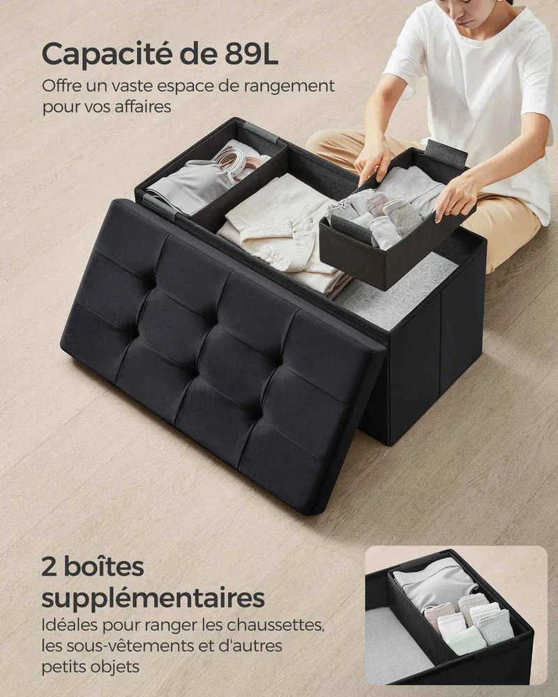Banc de rangement | Velours Premium