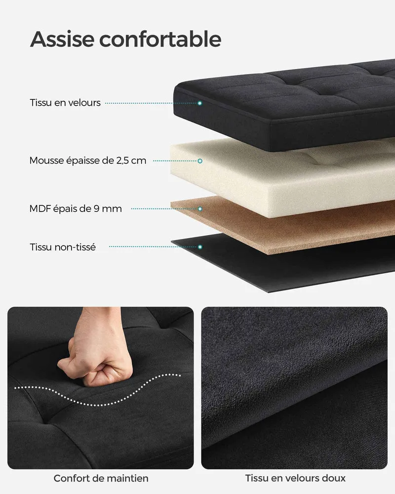 Banc de rangement | Velours Premium