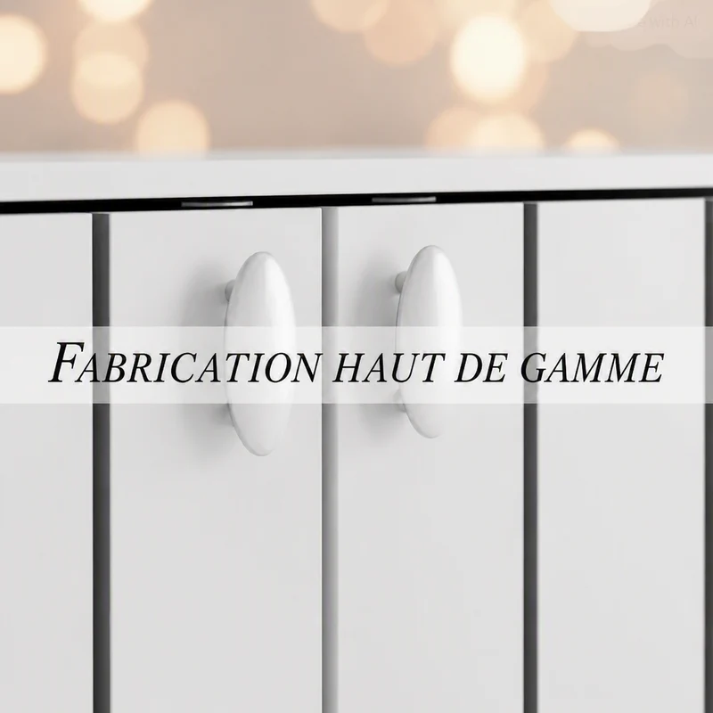 Meuble d'entrée chaussure | Modulable 3 niveaux blanc