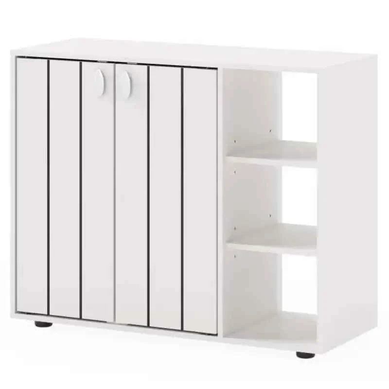 Meuble d'entrée chaussure | Modulable 3 niveaux blanc