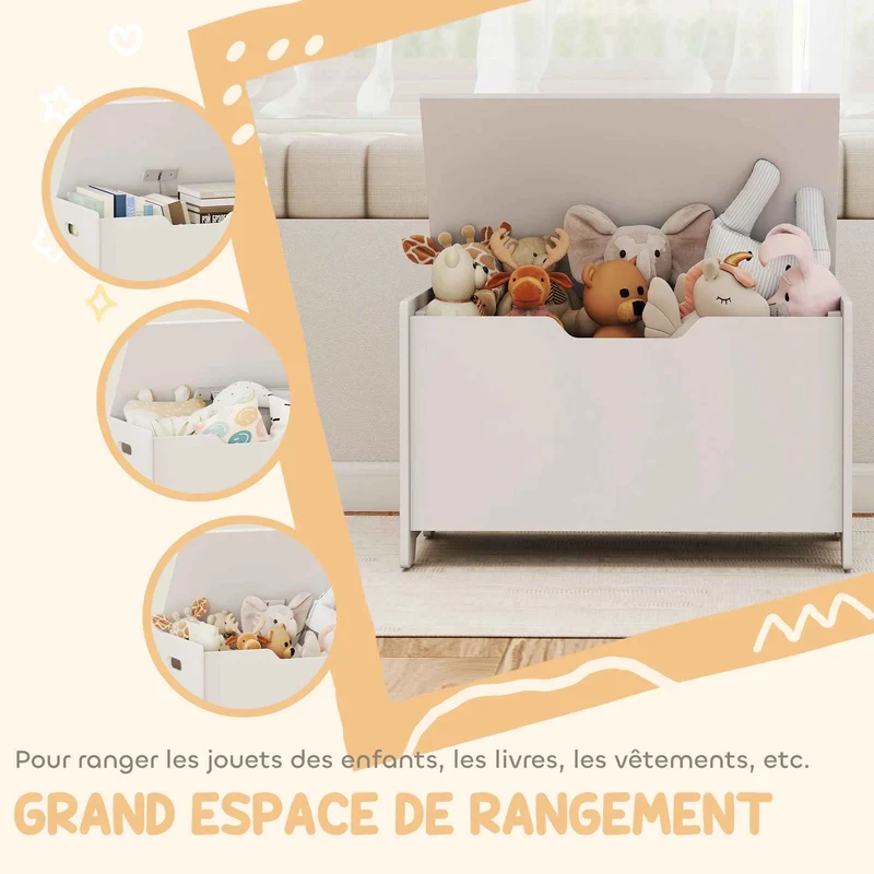 Banc coffre de rangement | Ours Ludique