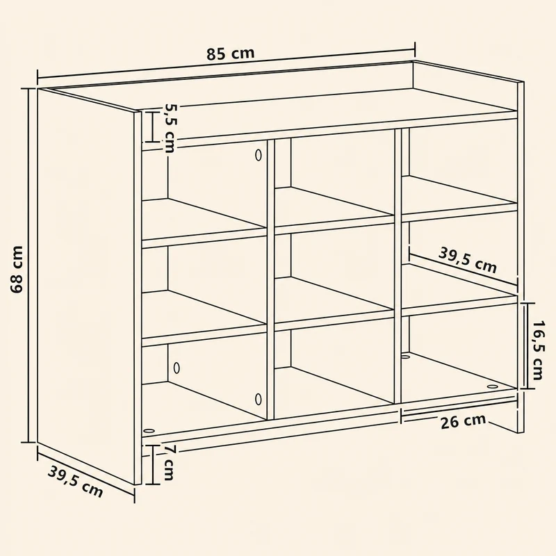 Meuble de rangement entrée | Harmony
