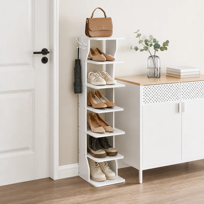 Étagère à chaussures 7 Niveaux Gain de Place