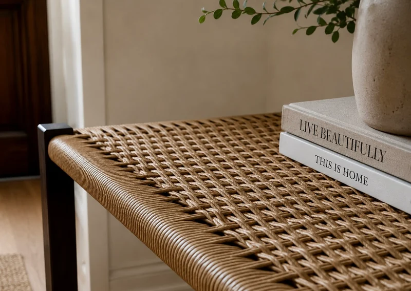 The Mysa – Handwoven Black Walnut Bench