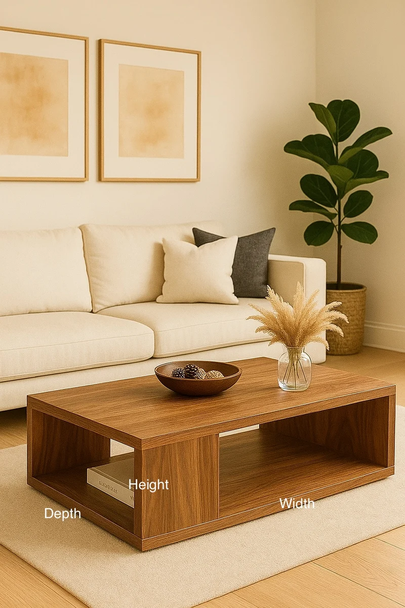 The Lunen – Solid Black Walnut Coffee Table