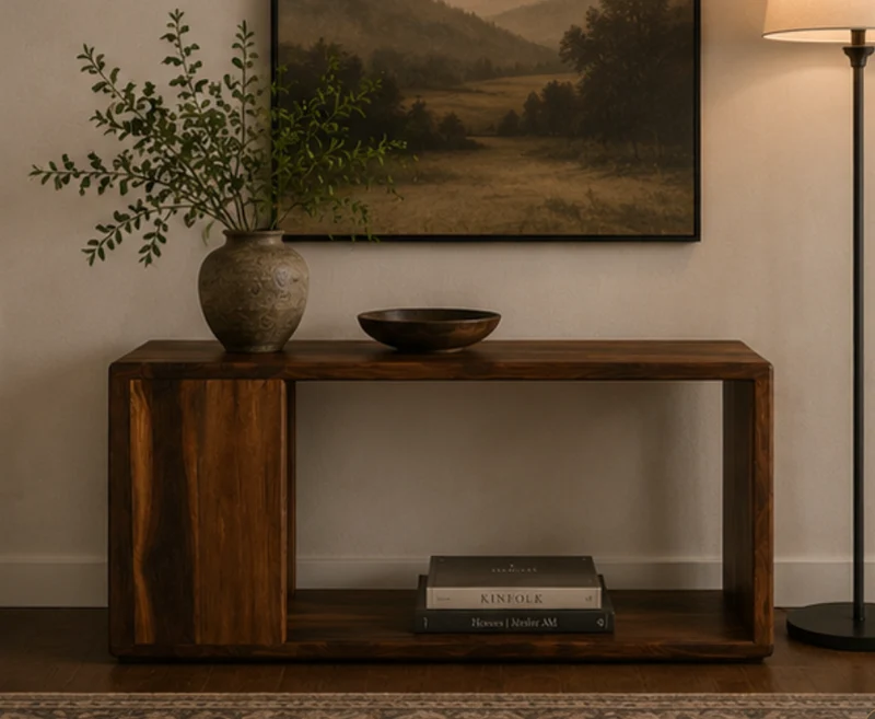 The Lunen – Solid Black Walnut Coffee Table