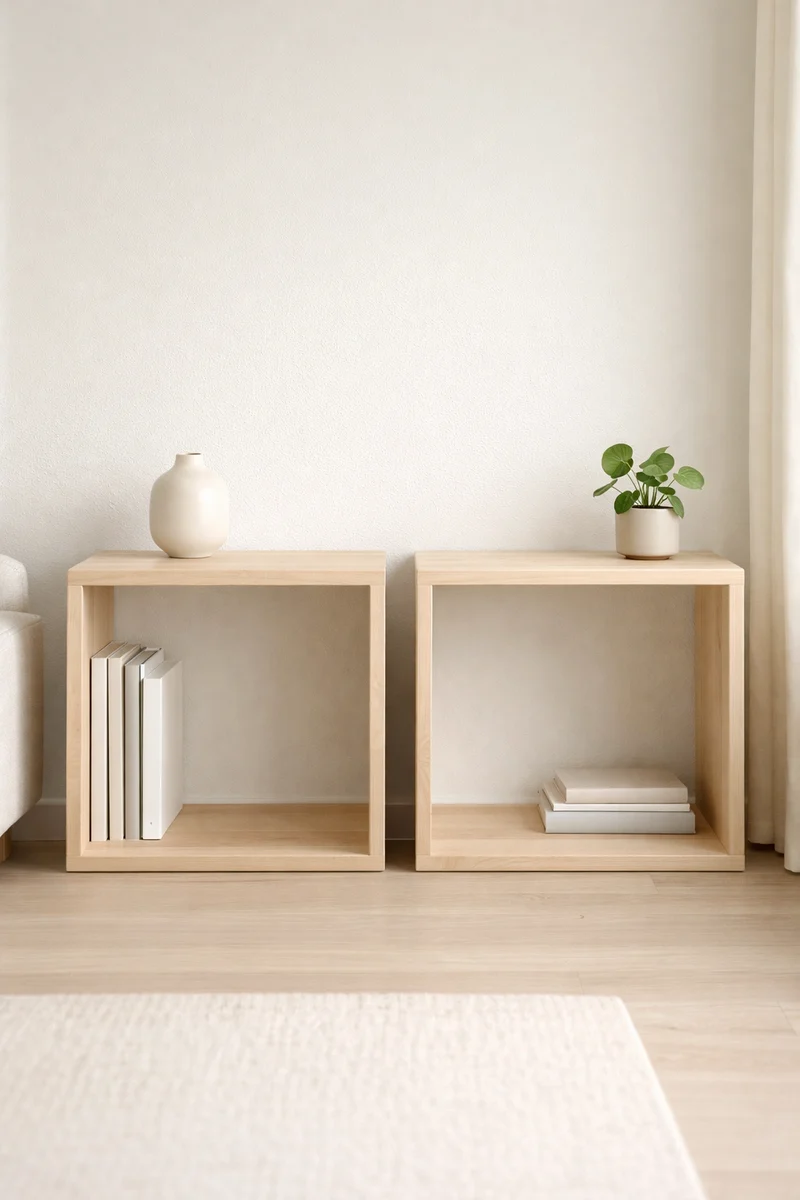 Handcrafted Modular Maple Bookcase – Custom Solid Wood Shelving Unit
