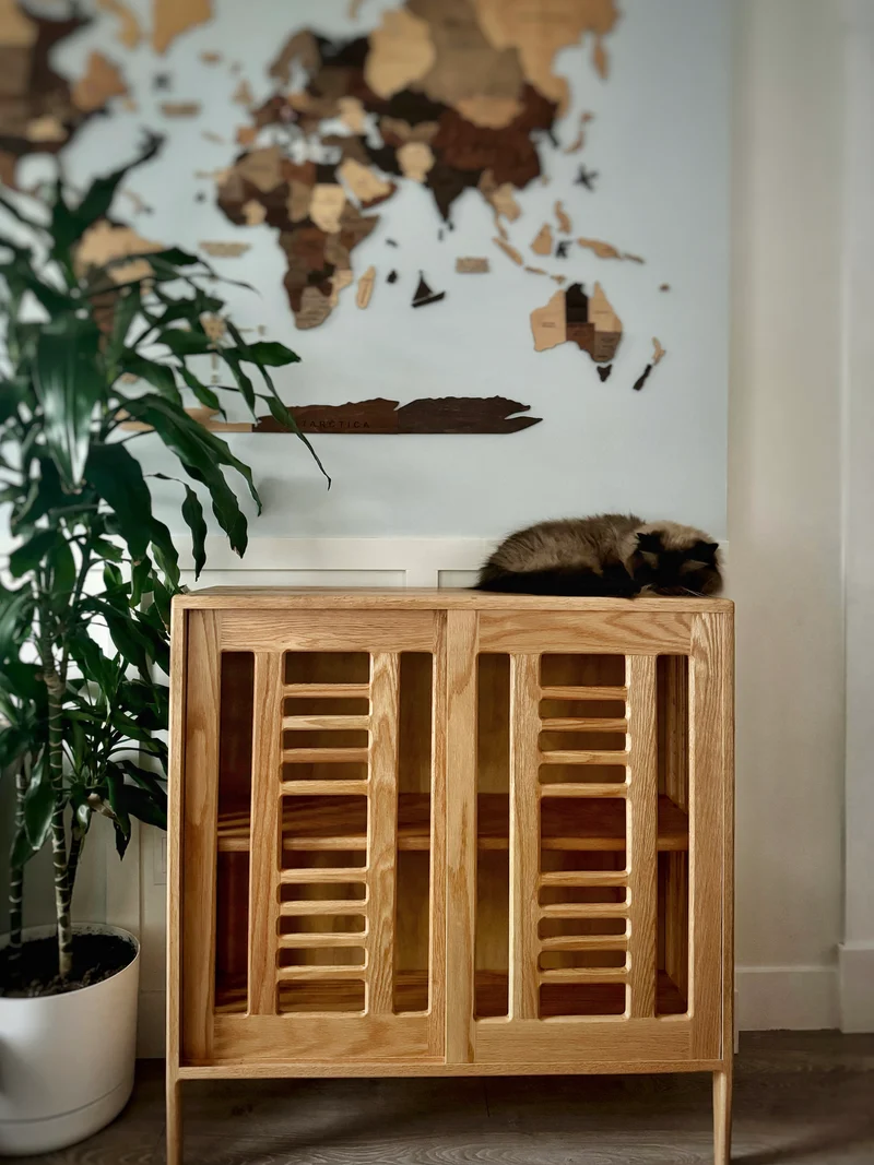 The Kumo - Solid Buffet Cabinet — Japandi Sideboard