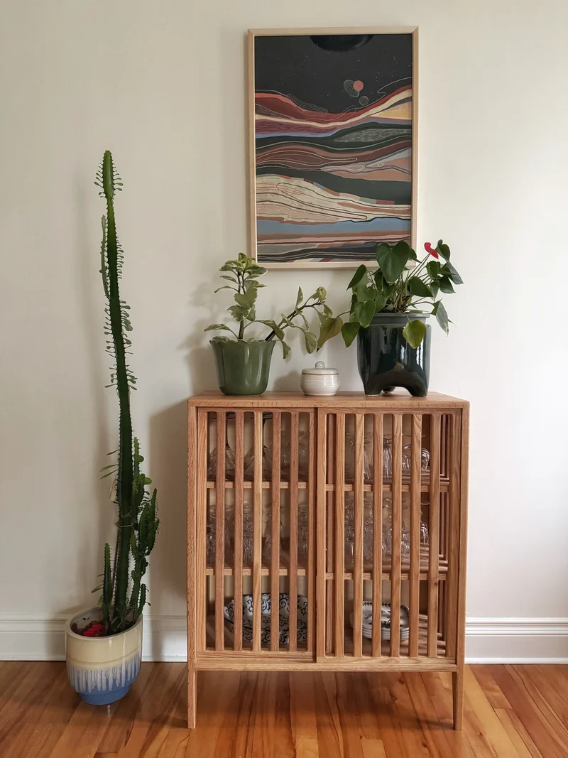 The Kumo - Solid Buffet Cabinet — Japandi Sideboard