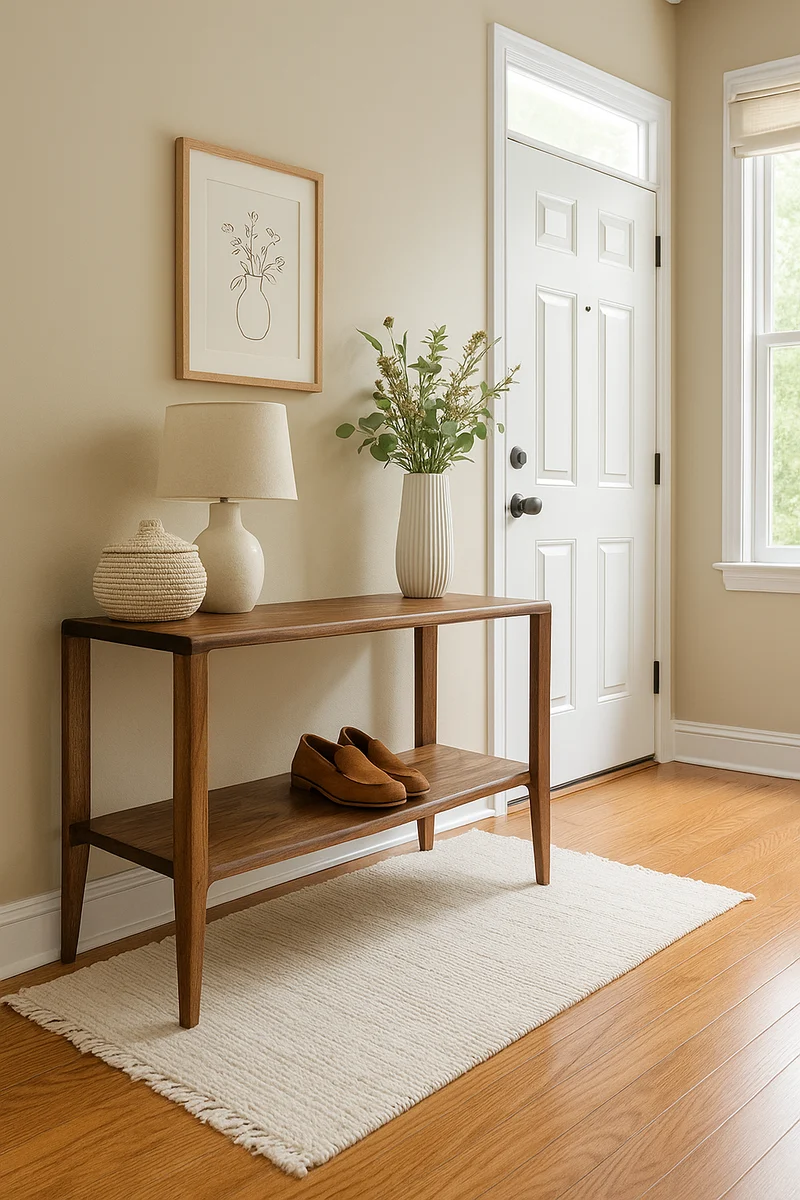 The Québec Entryway Bench – Solid Black Walnut