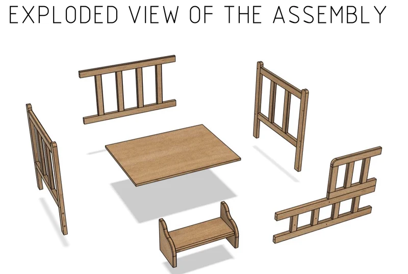 Wood Dog Bed with Steps – Woodworking Plan (Digital Download)
