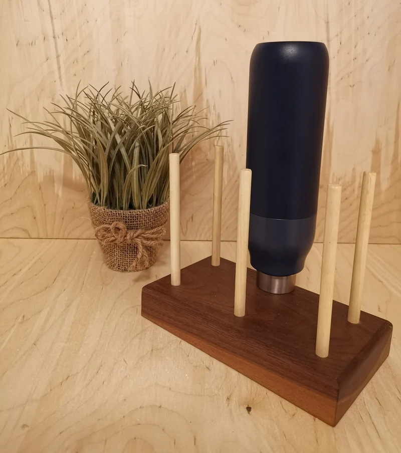 Black Walnut Bottle And Bag Dryer
