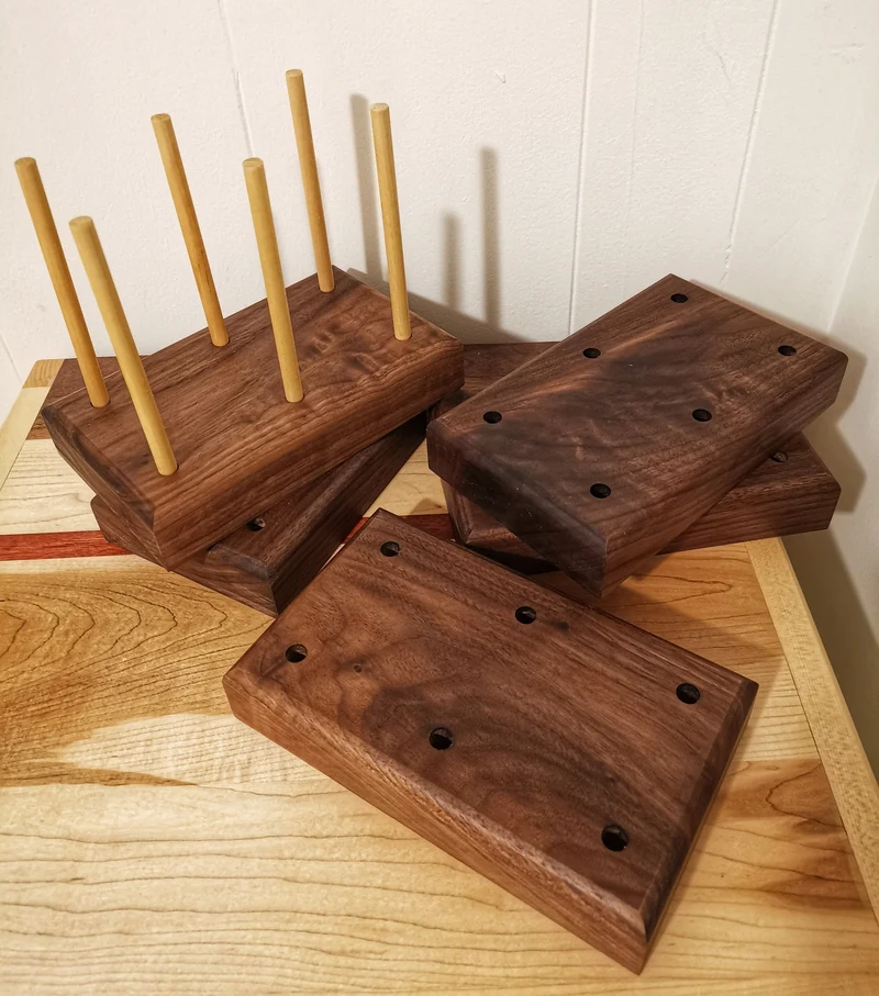 Black Walnut Bottle And Bag Dryer