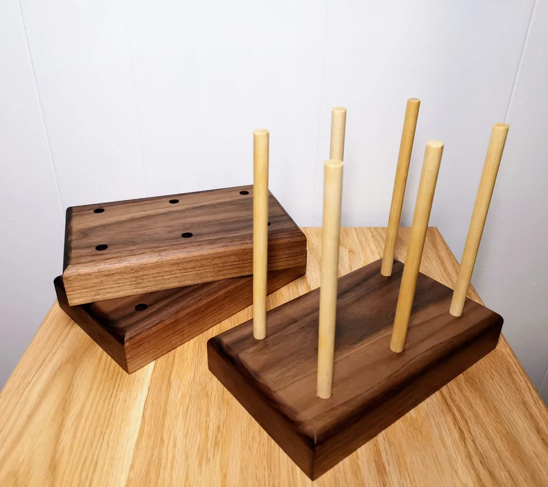 Black Walnut Bottle And Bag Dryer
