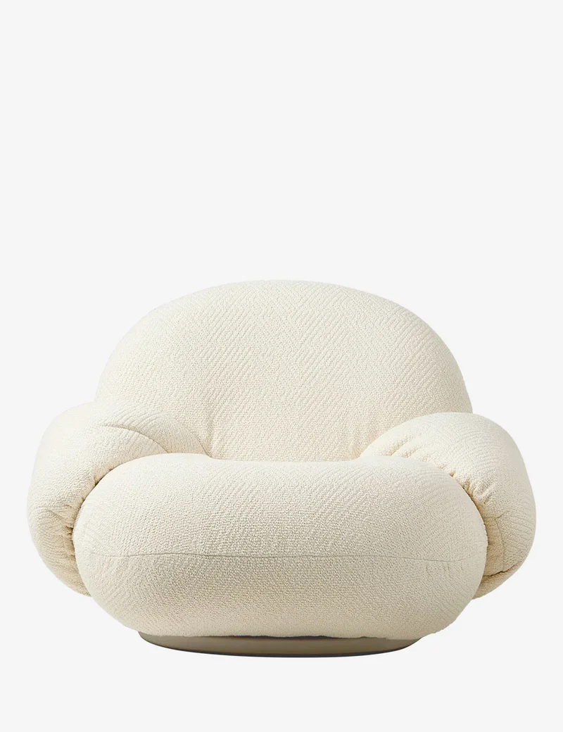 Sillón Pacha Dora Bouclé / Base Giratoria Pearl Gold - Pierre Paulin | Producto de Exposición