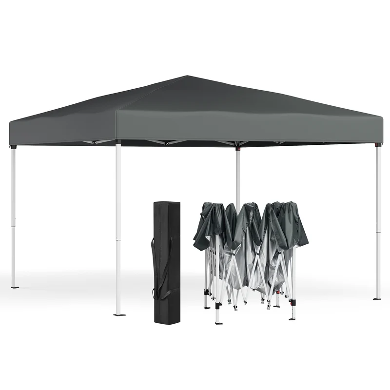 Tonnelle pliante avec protection solaire et pluie