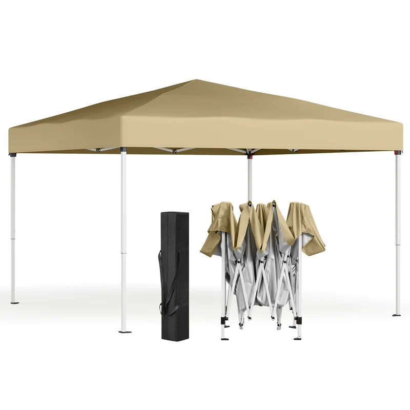 Tonnelle pliante avec protection solaire et pluie