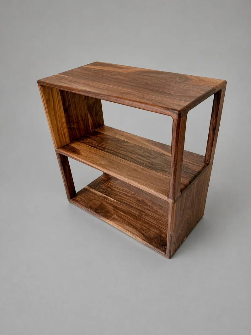 The Heritage Side Table(12" version) – Classic Mid-Century Design - Black Walnut