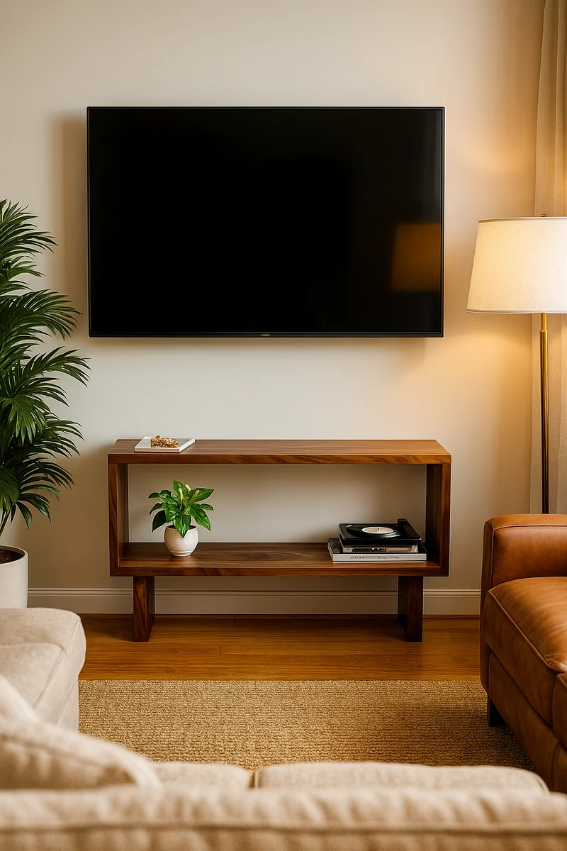 The Narvik - Solid Black Walnut Console – Timeless & Handmade