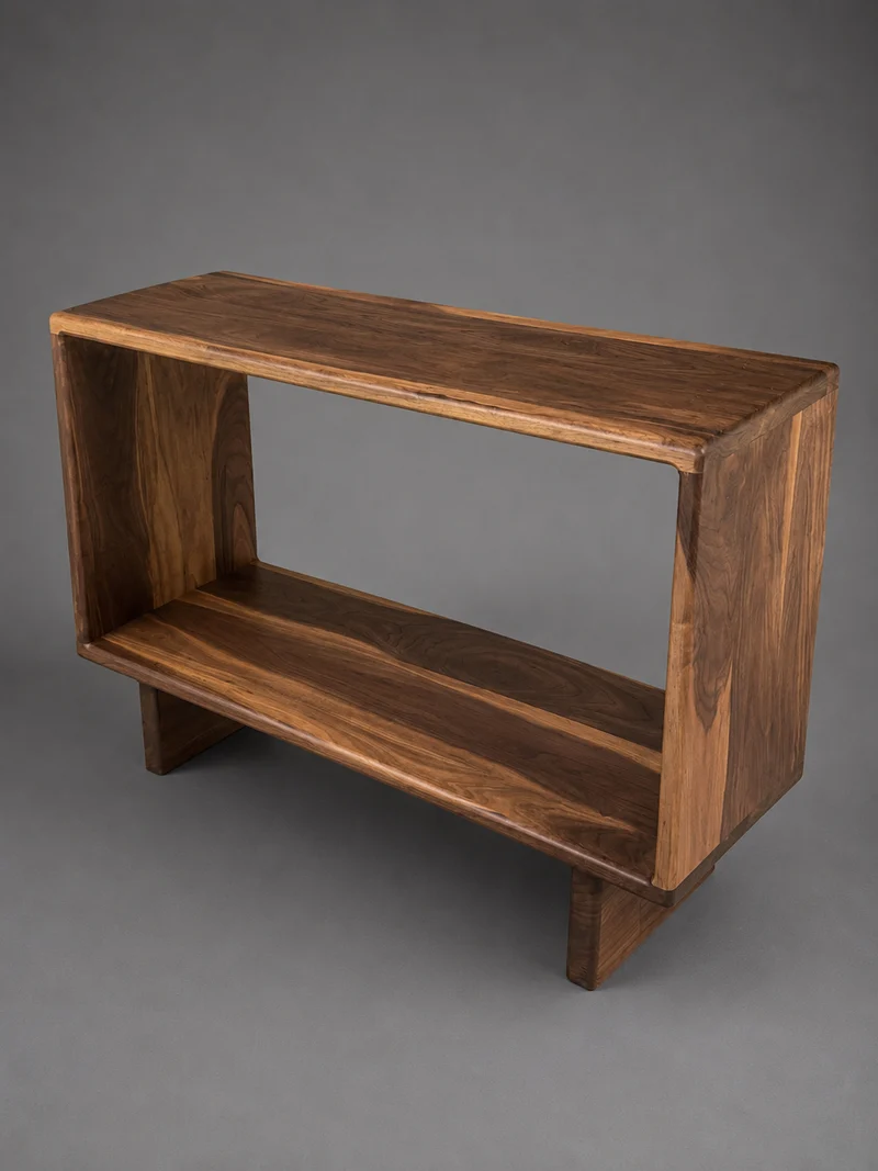 The Narvik - Solid Black Walnut Console – Timeless & Handmade