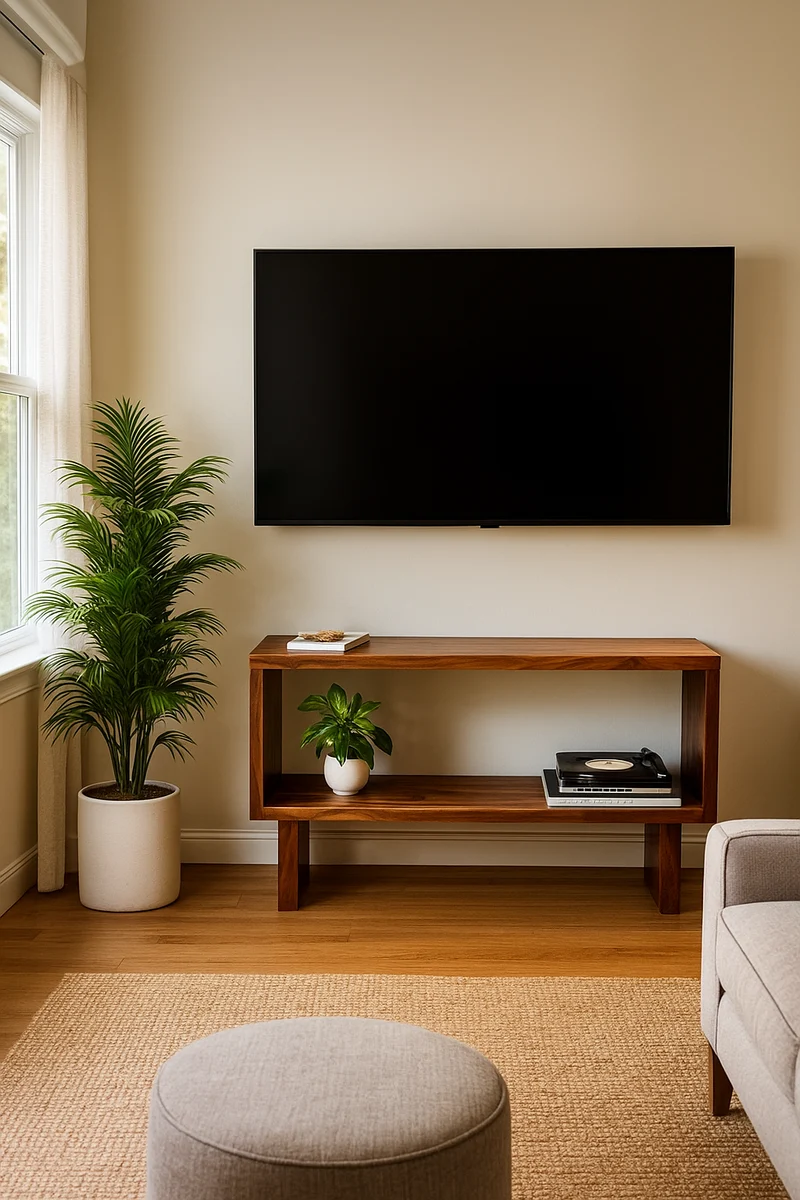 The Narvik - Solid Black Walnut Console – Timeless & Handmade