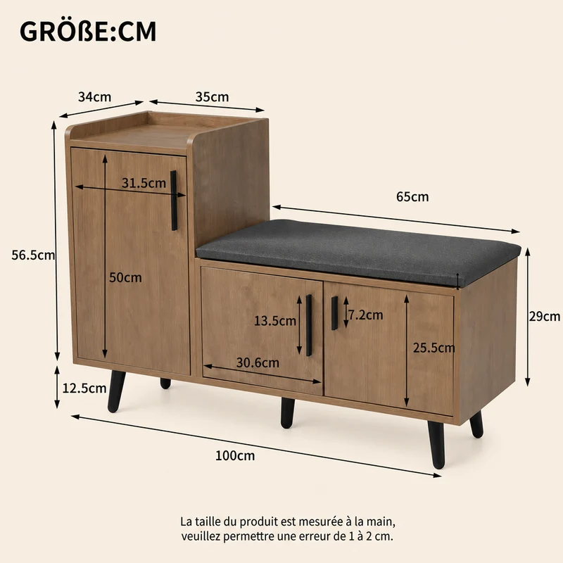 Meuble d'entrée chic | Rangement 12 Paires