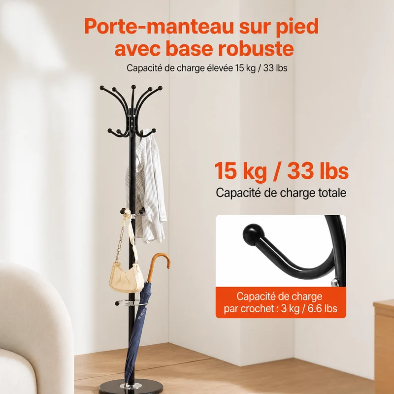 Porte manteau | Design Marbre 14 Crochets