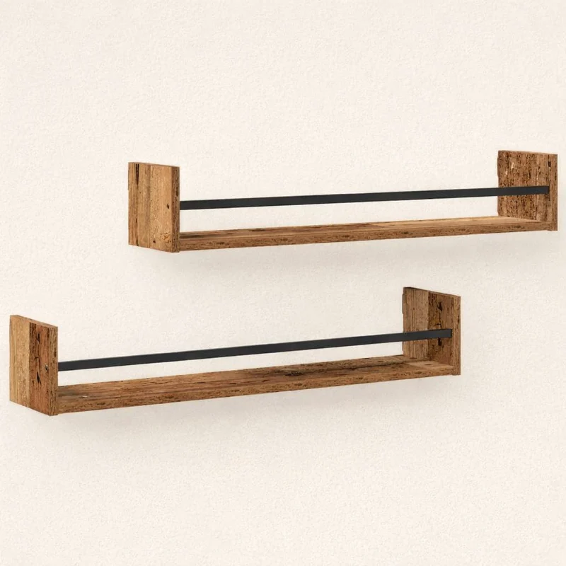 Étagère murale | Vintage Rustique | Lot de 2