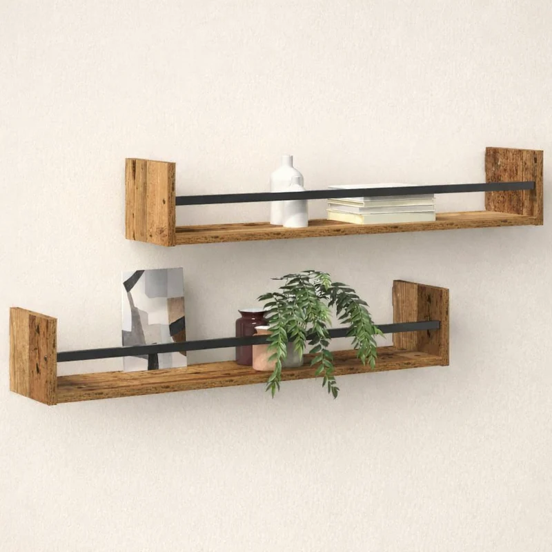 Étagère murale | Vintage Rustique | Lot de 2