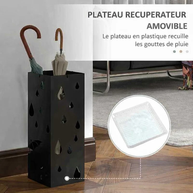 Porte parapluie design | Bac récupérateur 6 places