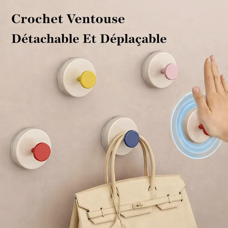Crochets muraux | Ventouse sans perçage