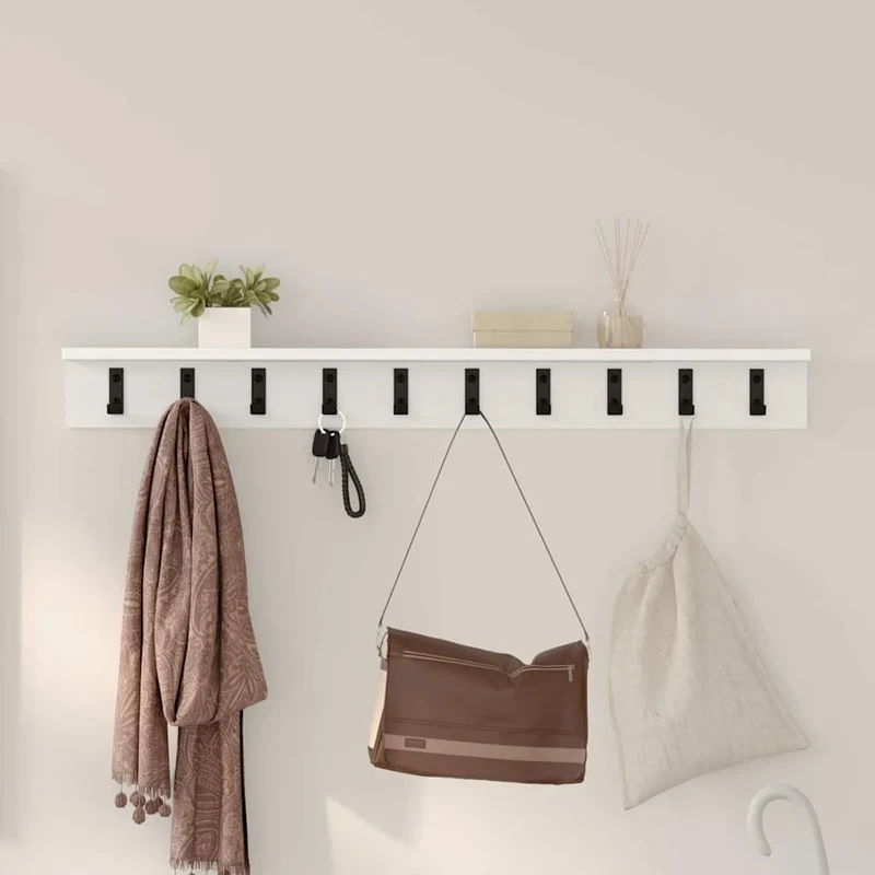 Patère porte manteau murale 100cm | Design bicolore