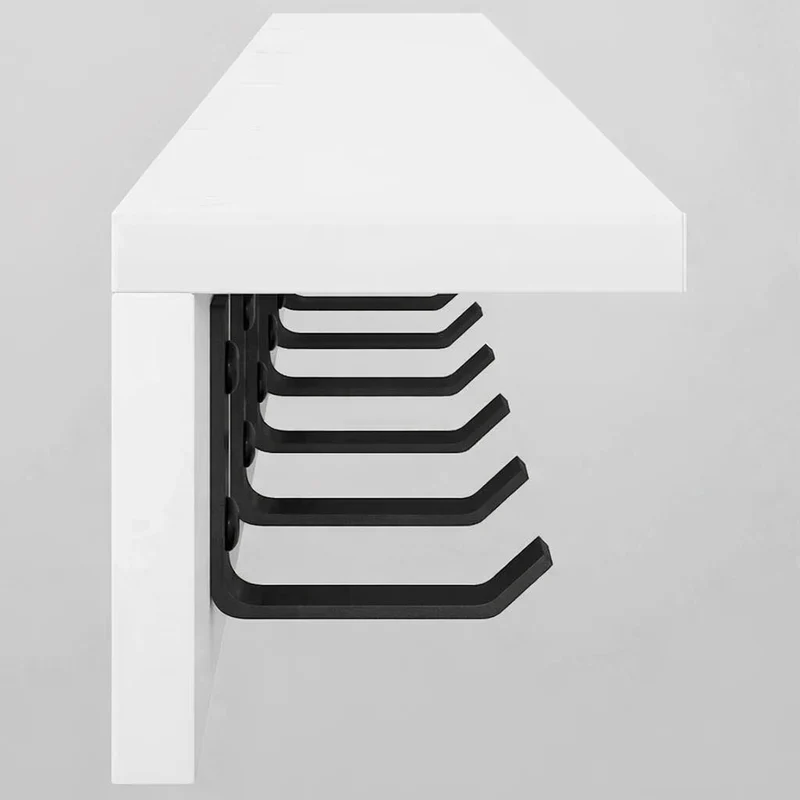 Patère porte manteau murale 100cm | Design bicolore
