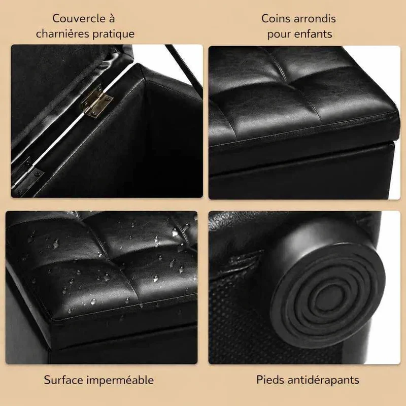 Banc coffre de rangement | Robuste 300kg