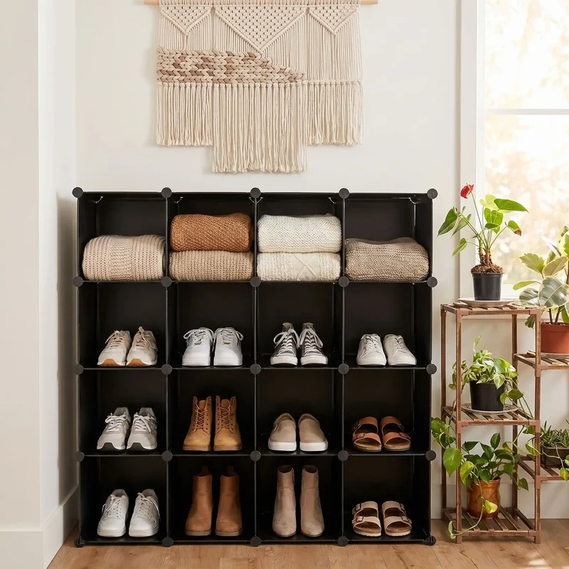 Rangement chaussures | Modulable 16 Cubes