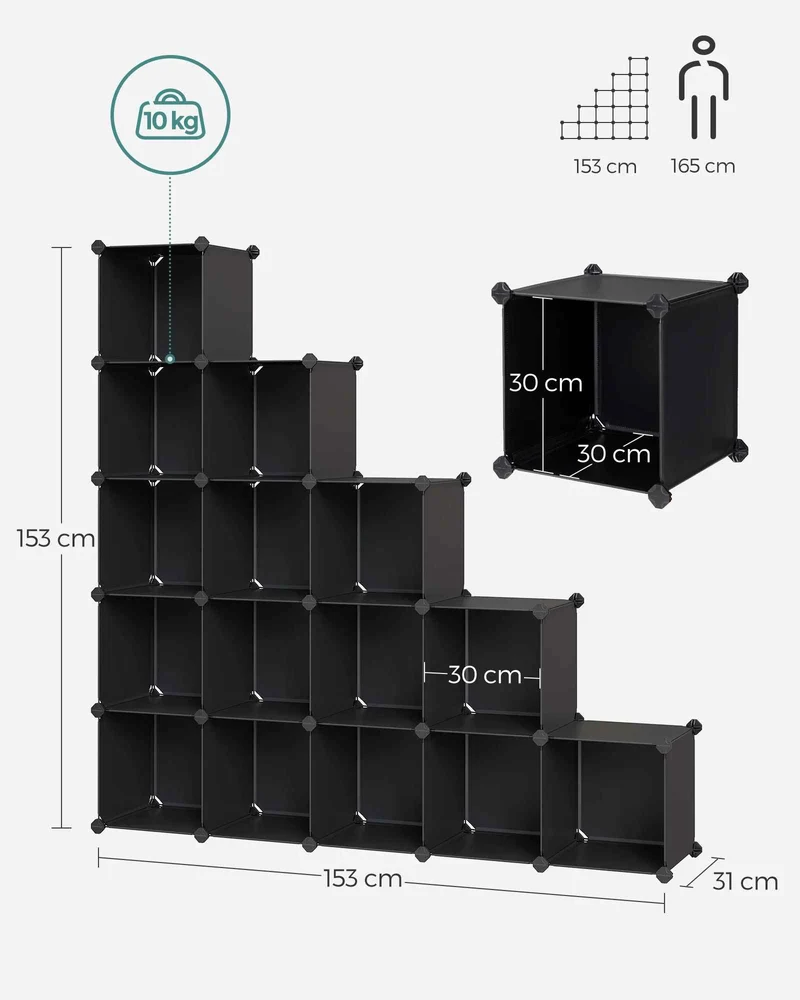 Rangement chaussures | Modulable 16 Cubes