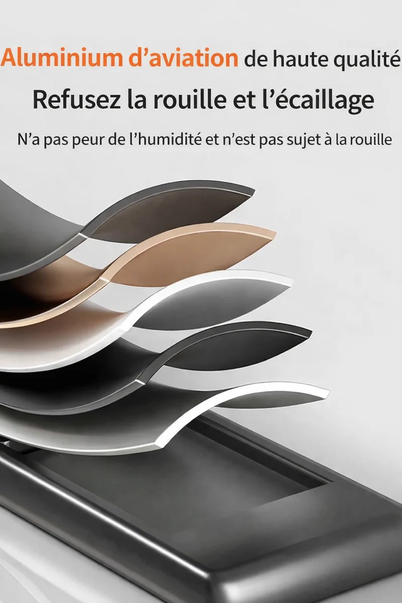 Patère mural | Sans Perçage Aluminium