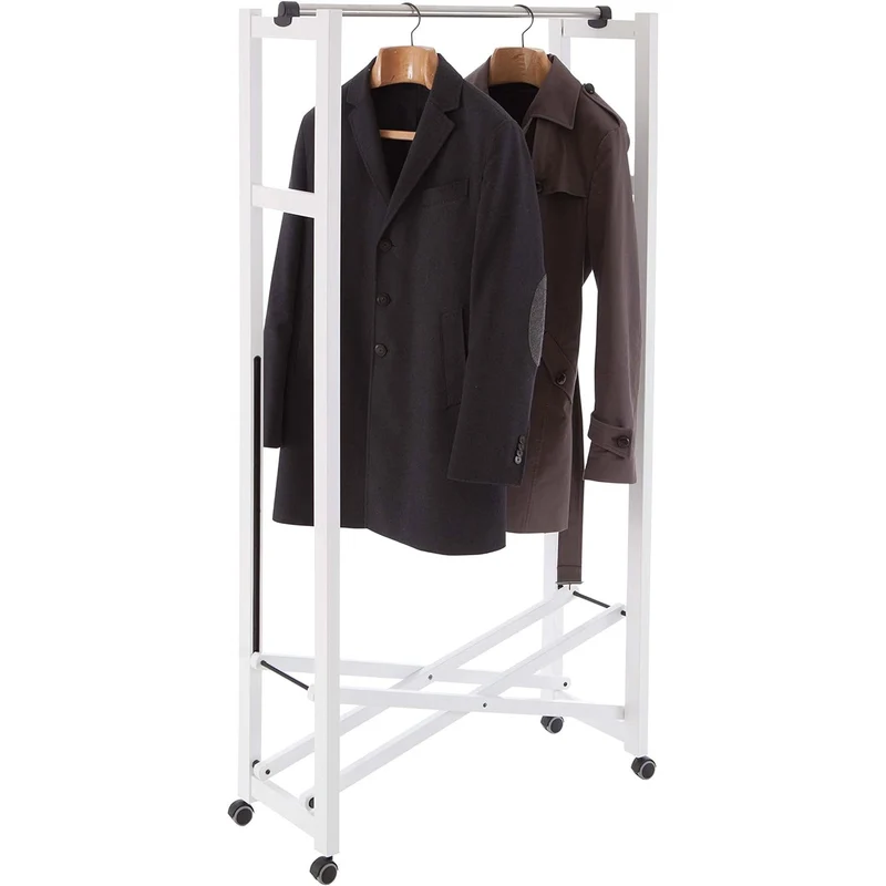 ARIT - Portant GIULIUS Pliable Bois, Blanc, 31 x 78 x 160 cm