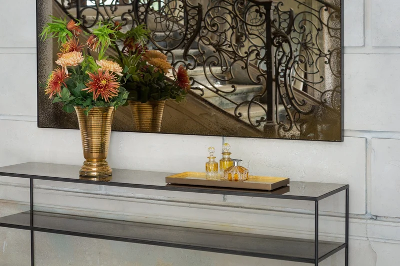 Console Ethnicraft - Bronze copper sofa