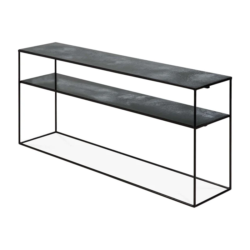 Console Ethnicraft - Charcoal sofa