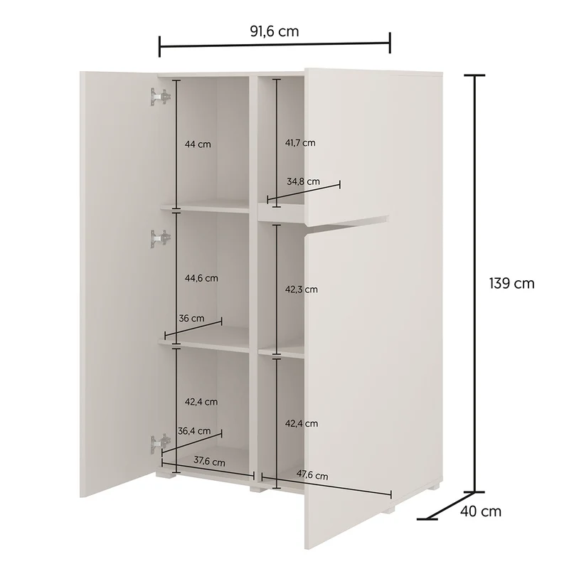 Buffet haut 3 portes Maxis Bois