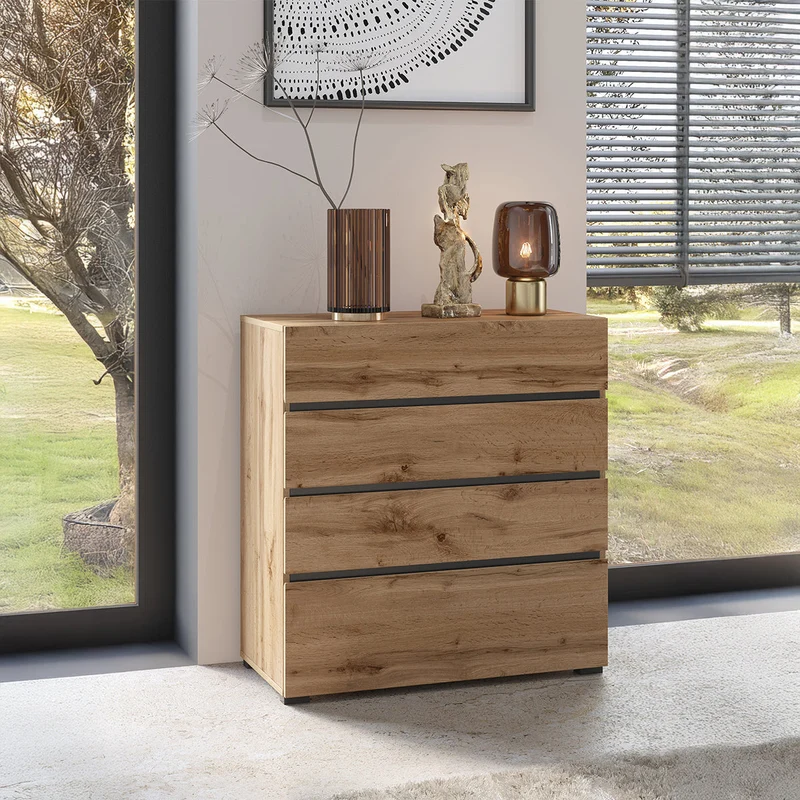 Commode 4 tiroirs Lilia Bois