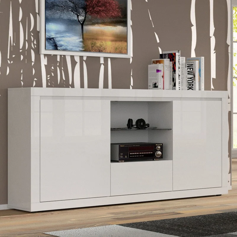 Buffet 2 portes 1 tiroir Olia Blanc