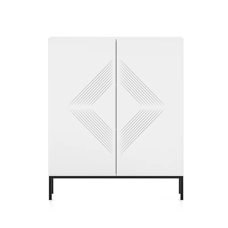 Buffet haut 2 portes Aura Blanc