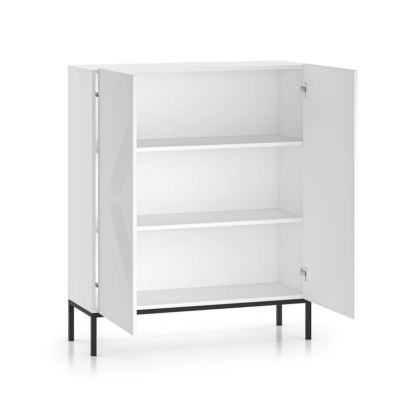 Buffet haut 2 portes Aura Blanc