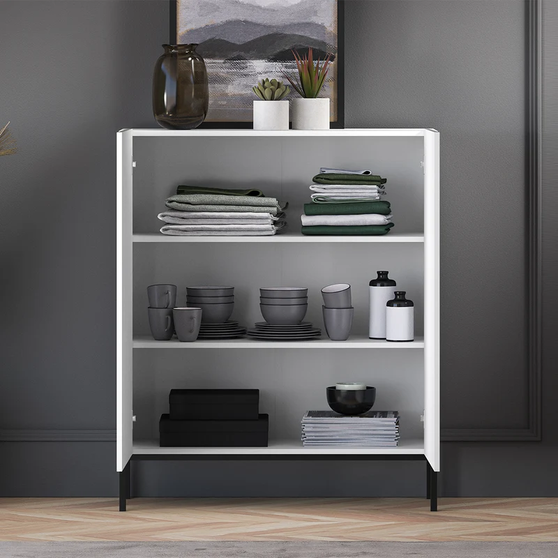 Buffet haut 2 portes Aura Blanc