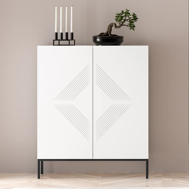 Buffet haut 2 portes Aura Blanc