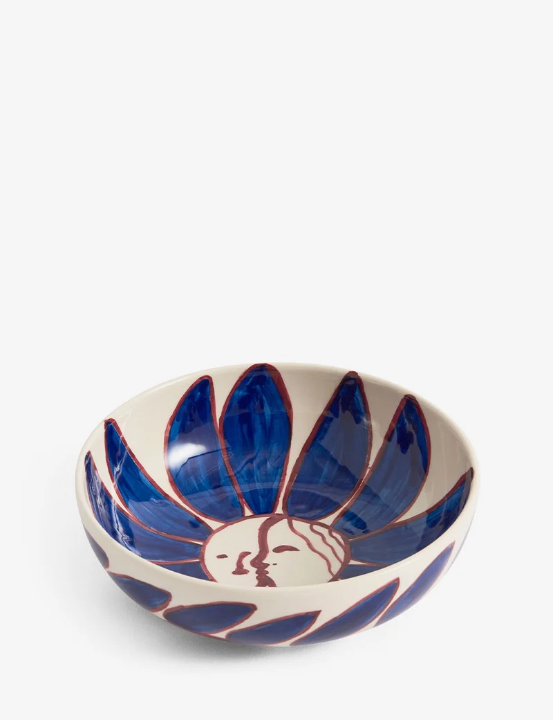 Cuenco La Pittura Deep Blue Flower Ø18