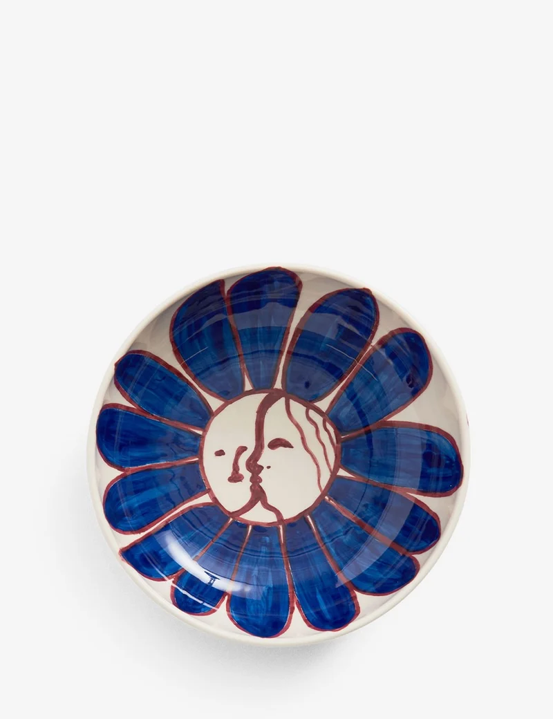 Cuenco La Pittura Deep Blue Flower Ø18